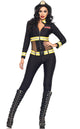 Red Blaze Sexy Women's Firefighter Costume Front Image