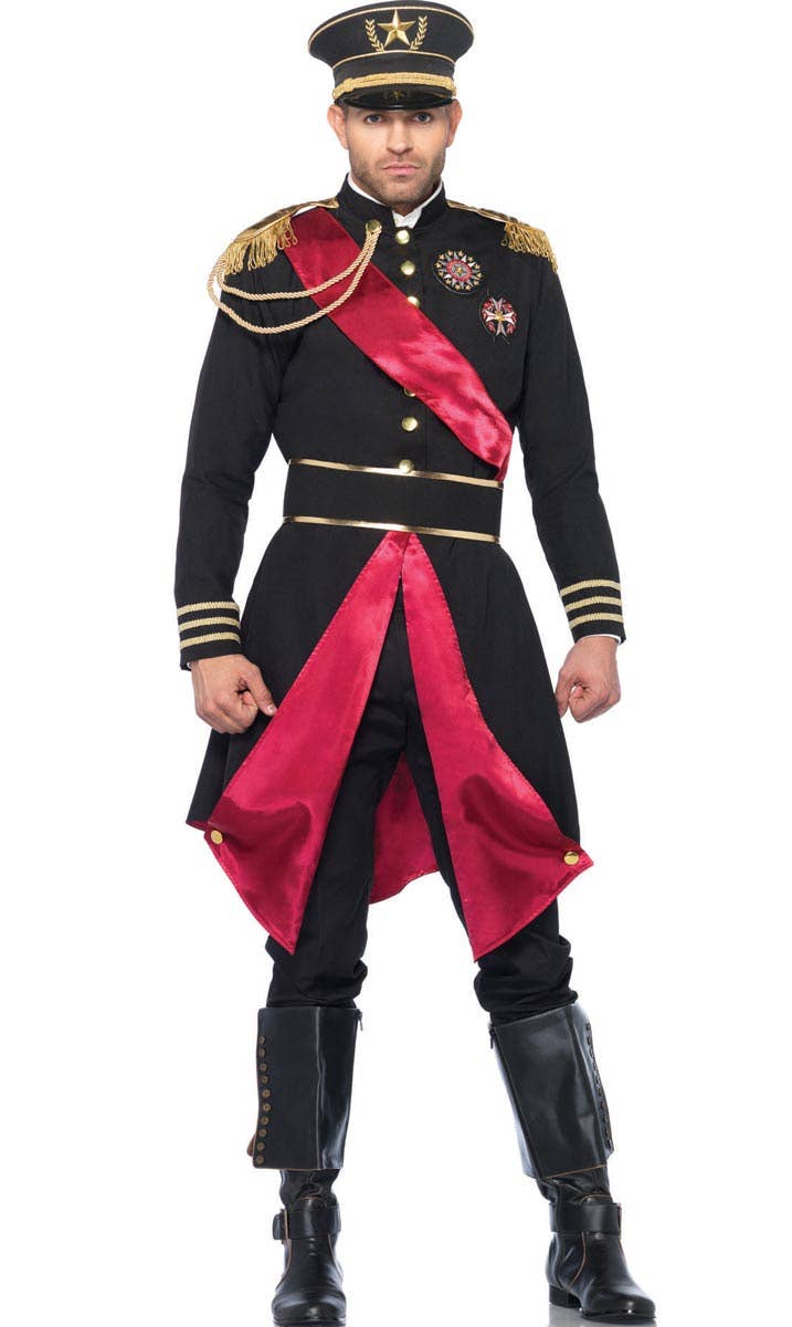  Military General Men's Fancy Dress Costume Main View