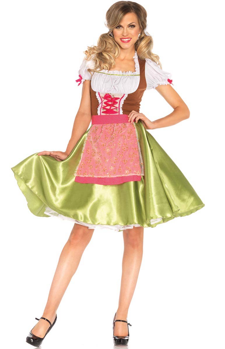 Green German Beer Girl Women's Costume Main View