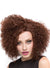 Disco Diva Women's Deluxe Lace Front Brown Curly Fashion Wig - Main Image