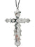 Image of Metallic Silver Plastic Cross Costume Necklace