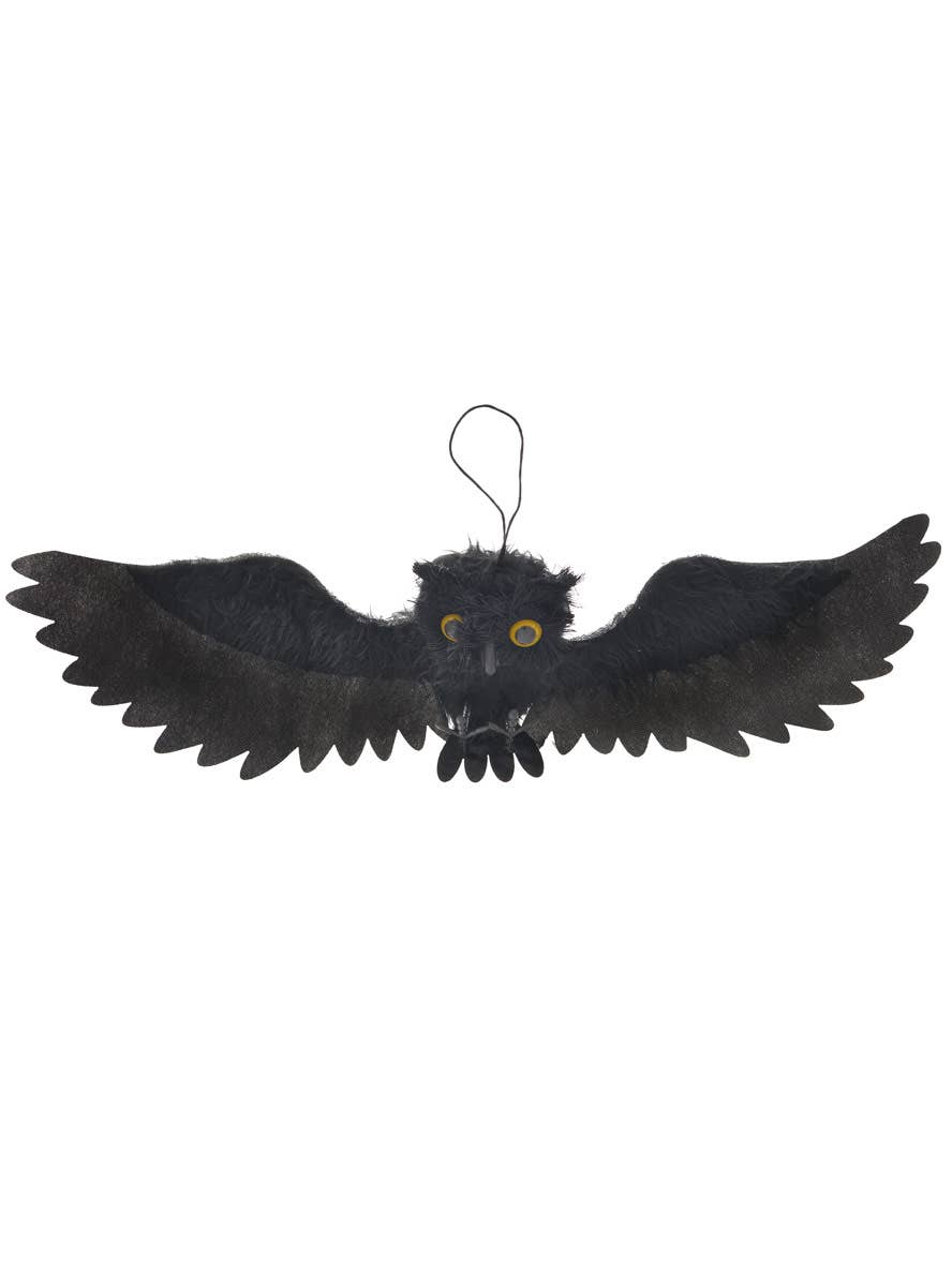 Image Of Halloween Decoration Hanging Fake Black Bat Halloween Decoration