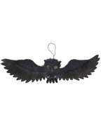 Image Of Halloween Decoration Hanging Fake Black Bat Halloween Decoration