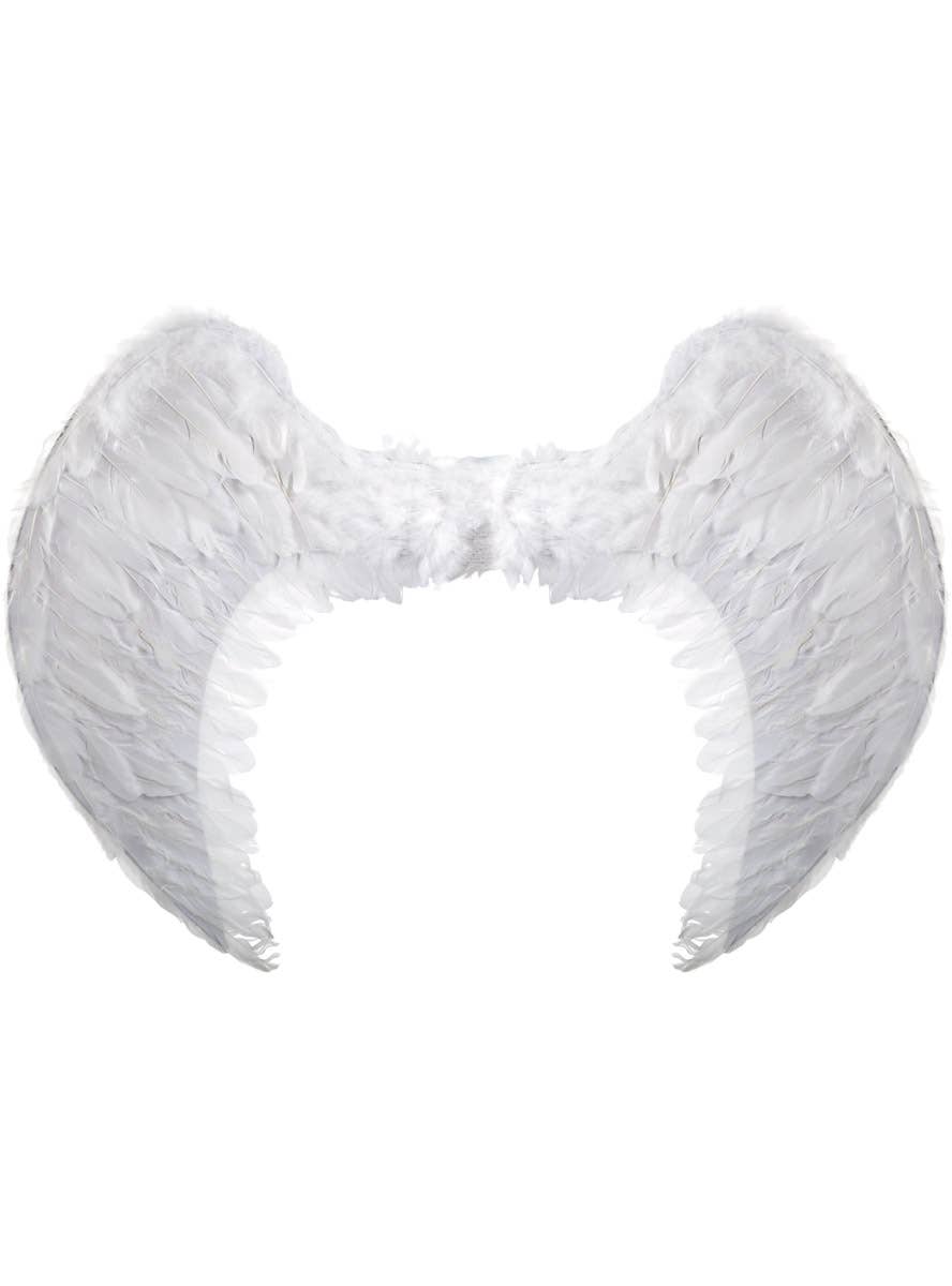 Image of Large White Feather Celestial Angel Costume Wings