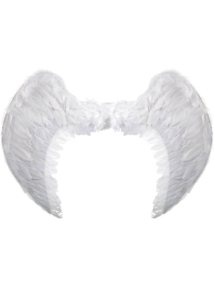 Image of Large White Feather Celestial Angel Costume Wings