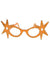 Orange Frame Dame Edna Costume Glasses