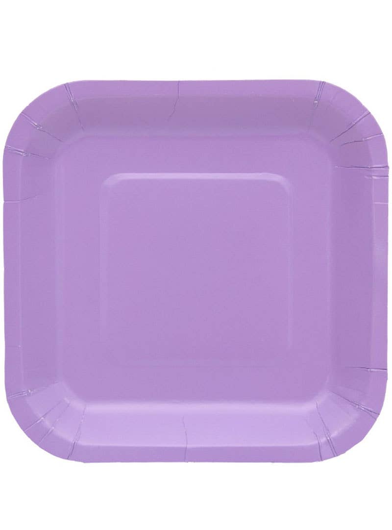 Image of Lavender Purple 20 Pack 23cm Square Paper Plates