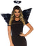 Fallen Angel Women's Black Halo And Wings Costume Accessory Set - Main Image