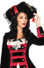 Women's Deluxe Lace Trimmed Pirate Costume Hat Main Image