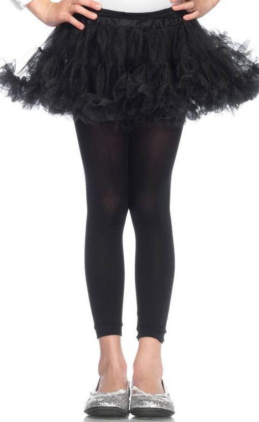 Girl's Black Petticoat Tutu Costume Accessory Main Image