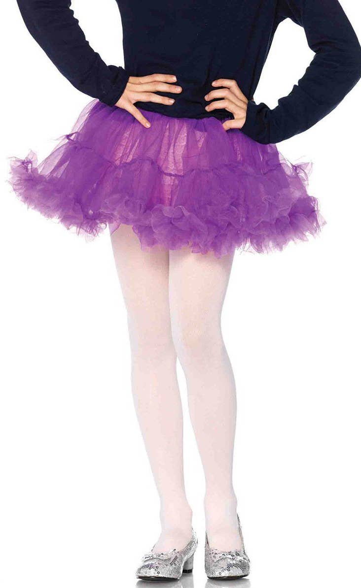 Enchanted Girls Purple Costume Petticoat - Main Image