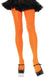 Leg Avenue Bright Neon Orange Opaque Women's Pantyhose Stockings