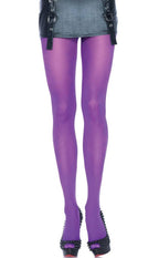 Leg Avenue Purple Opaque Women's Pantyhose Stockings