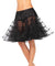 Ruffled Mesh Black Knee Length Petticoat Main Image