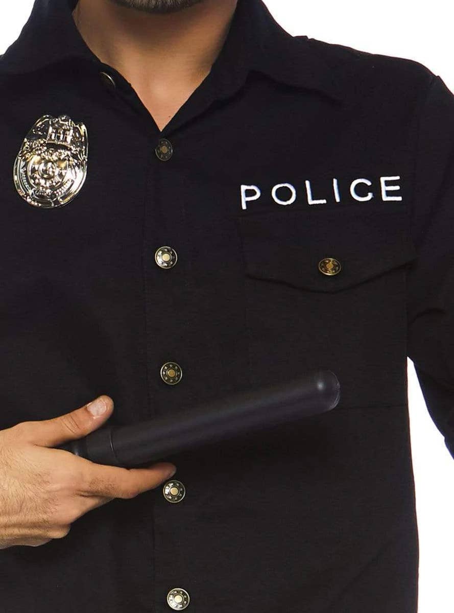 Deluxe Cop Men's Fancy Dress Costume Baton Image