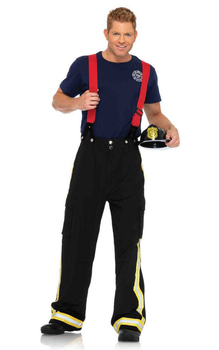 Men's Fire Captain Fancy Dress Costume Main Image