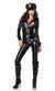 Women's Sexy Police Officer Fancy Dress Costume Front View