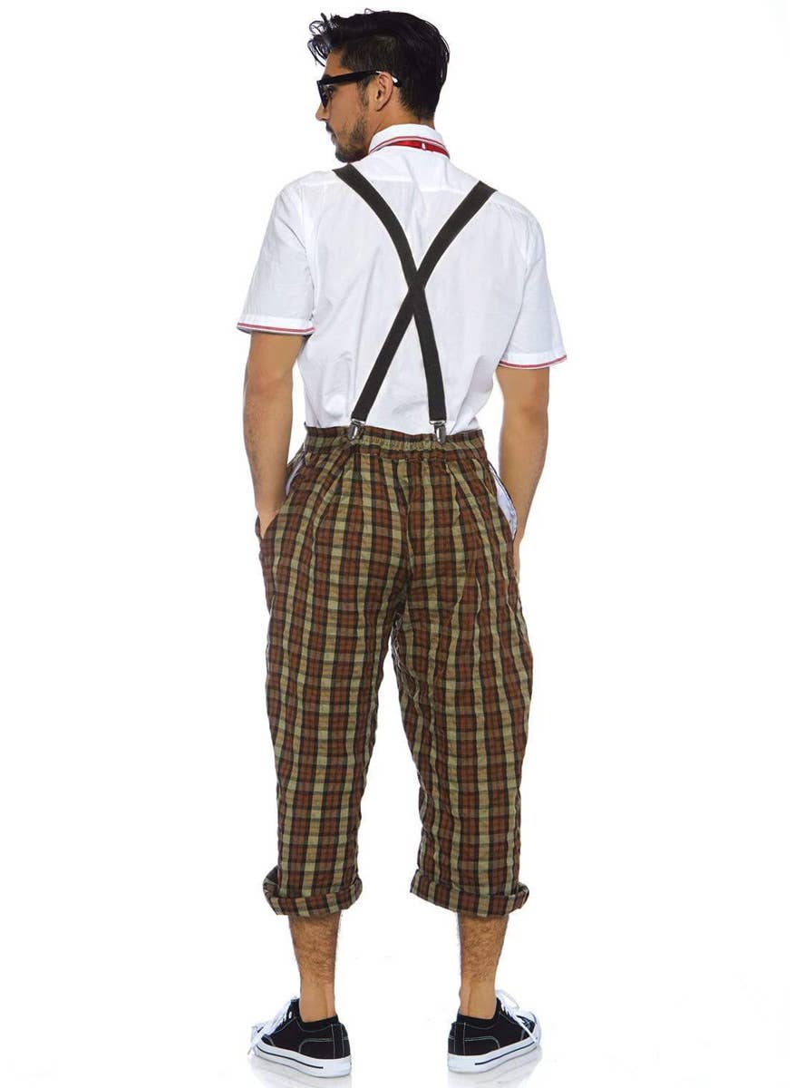 1950's Nerd Men's Schoolboy Fancy Dress Costume Back Image