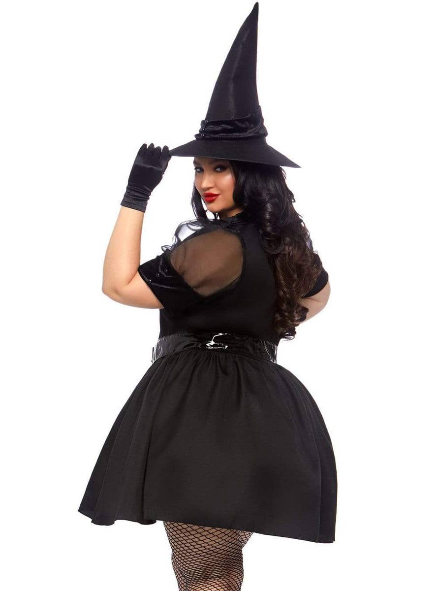 Plus Size Witch Women's Sexy Halloween Costume Side View