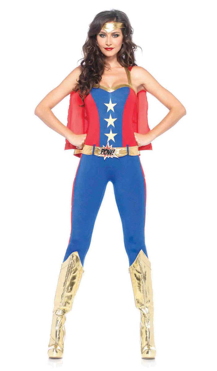 Sexy Superhero Women's Comic Book Costume Front Image