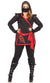Ninja Assassin Sexy Plus Size Women's Fancy Dress Costume Main Image