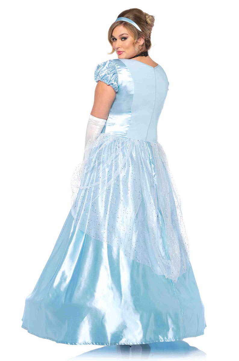 Plus Size Women's Cinderella Disney Princess Costume Back View
