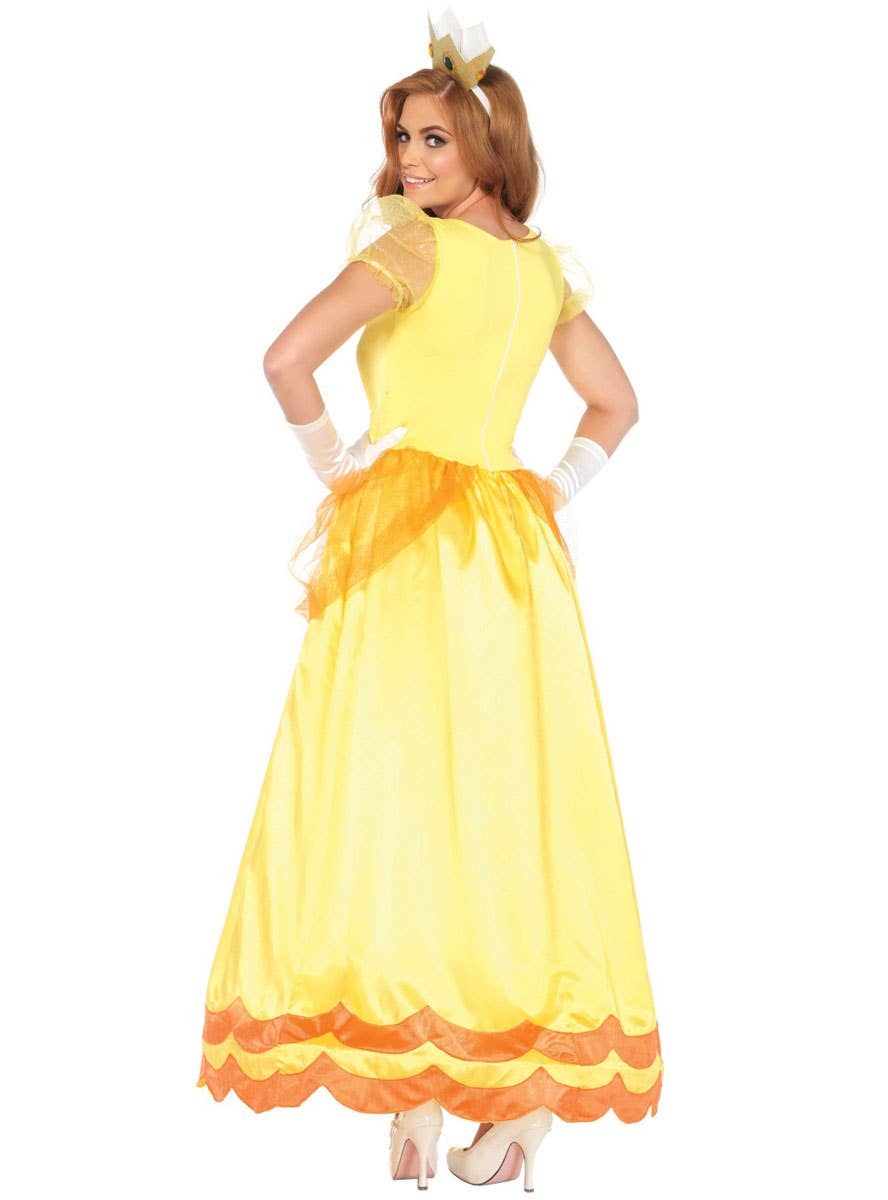 Women's Super Mario Daisy Inspired Costume - Back Image