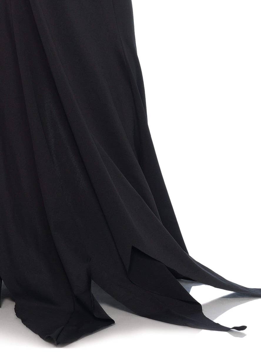 Mistress Of Darkness Long Black Sexy Dress Women's Elvira Costume Close Front Image 3