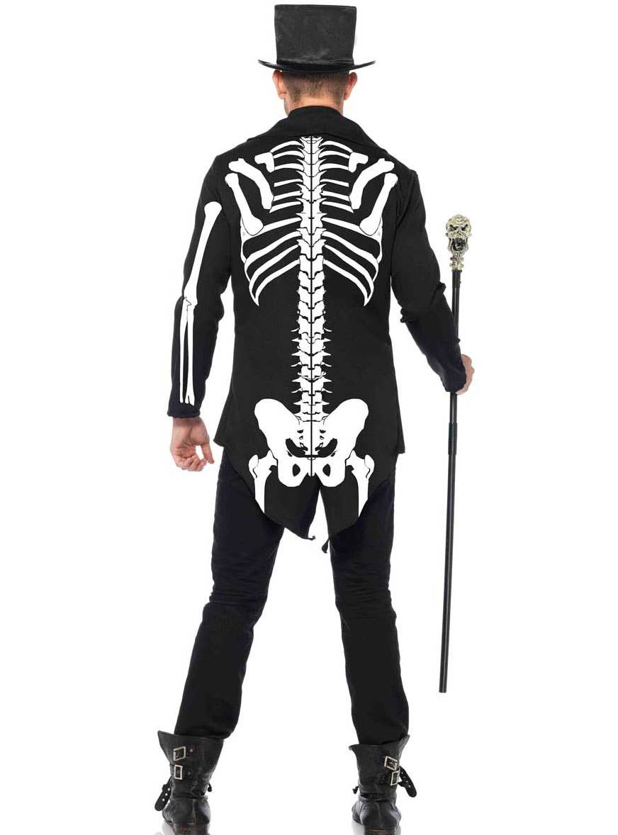 Men's Skeleton Bone Daddy Halloween Fancy Dress Costume Back View