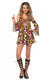 Women's Retro Hippy 60's Fancy Dress Costume Front Image