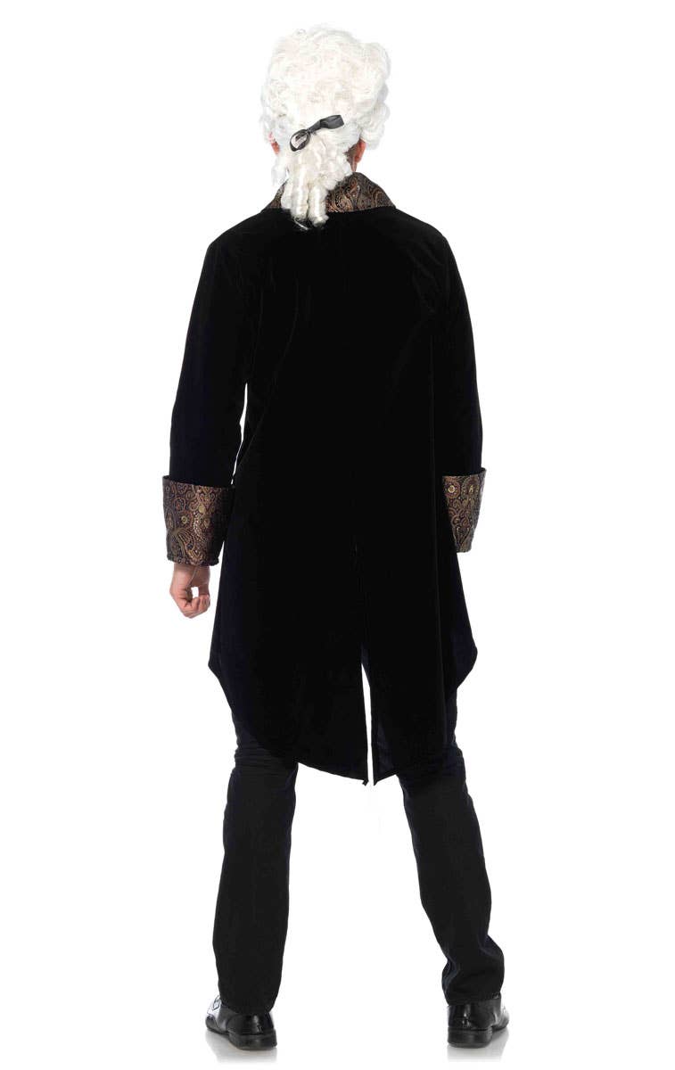 Men's Deluxe Gothic Vampire Halloween Costume Back Image