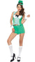 Sexy Women's Darling Leprechaun St Patricks Day Irish Costume Front View