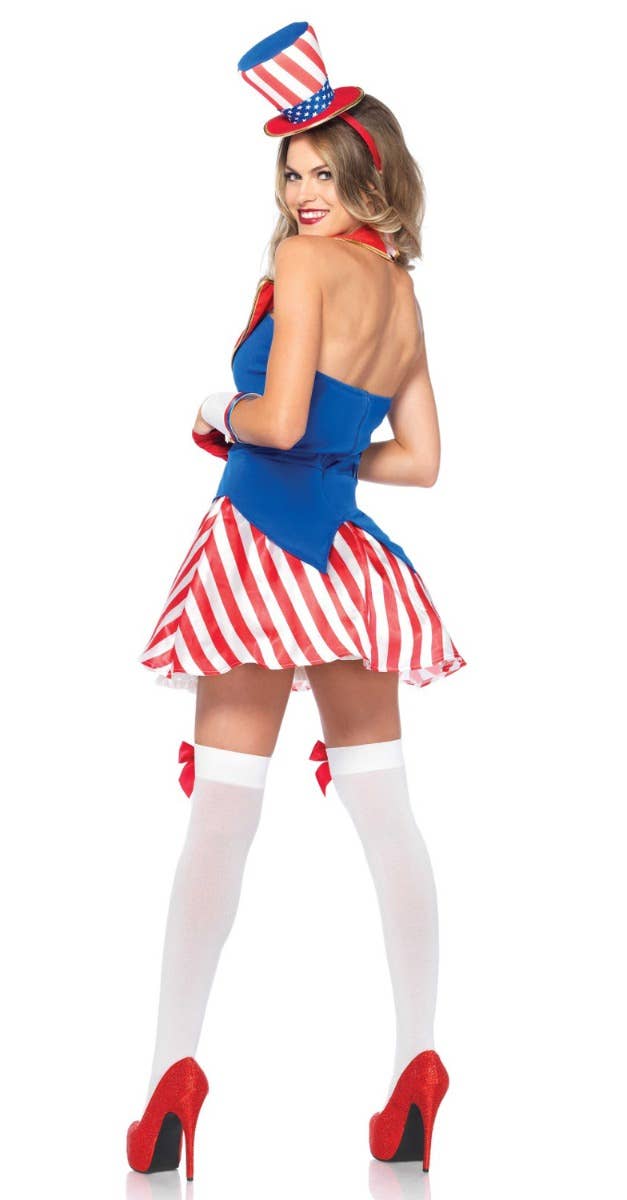 Women's July 4th Sexy Fancy Dress Costume Back Image