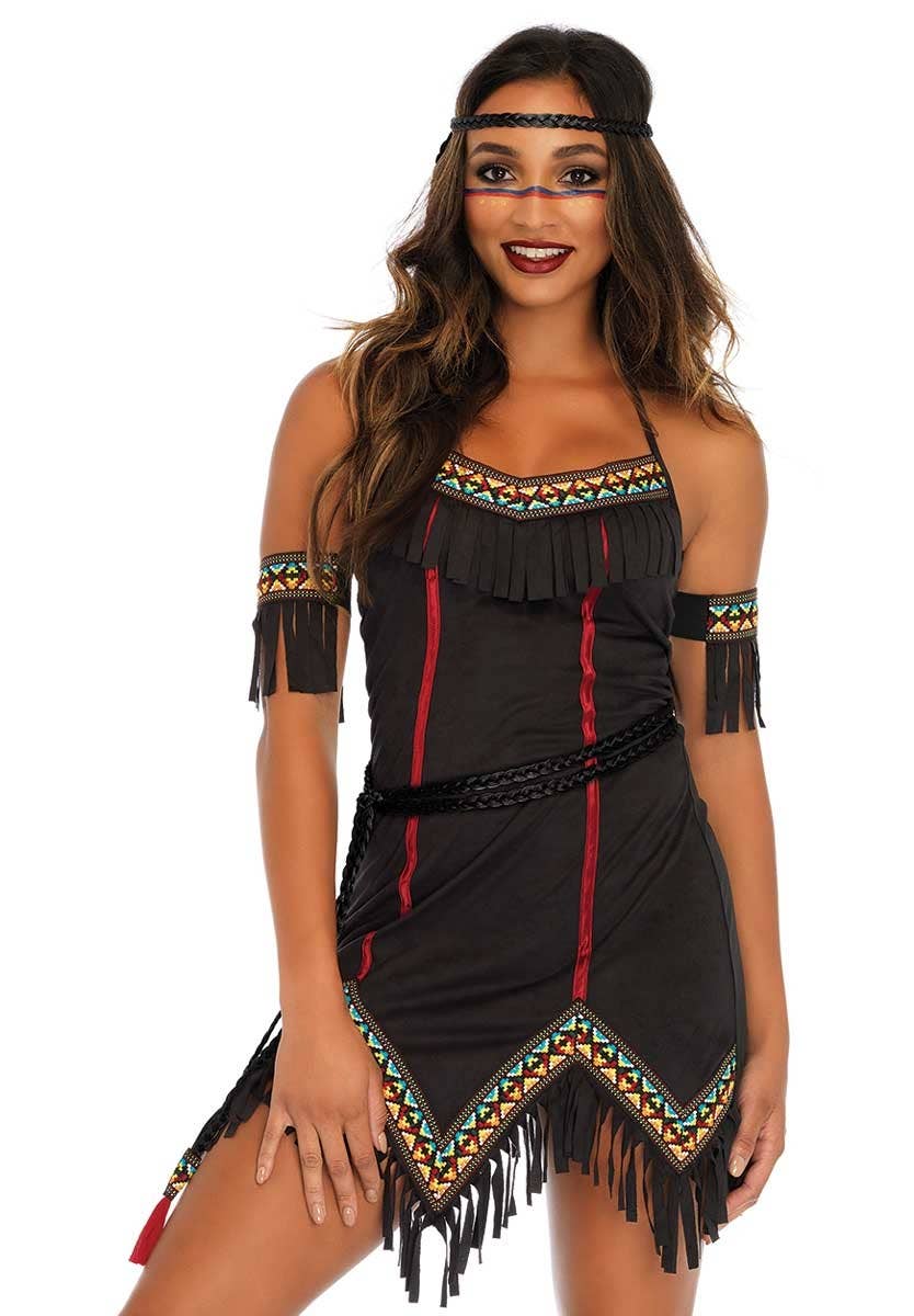 Women's American Indian Tiger Lily Costume Close Main Image