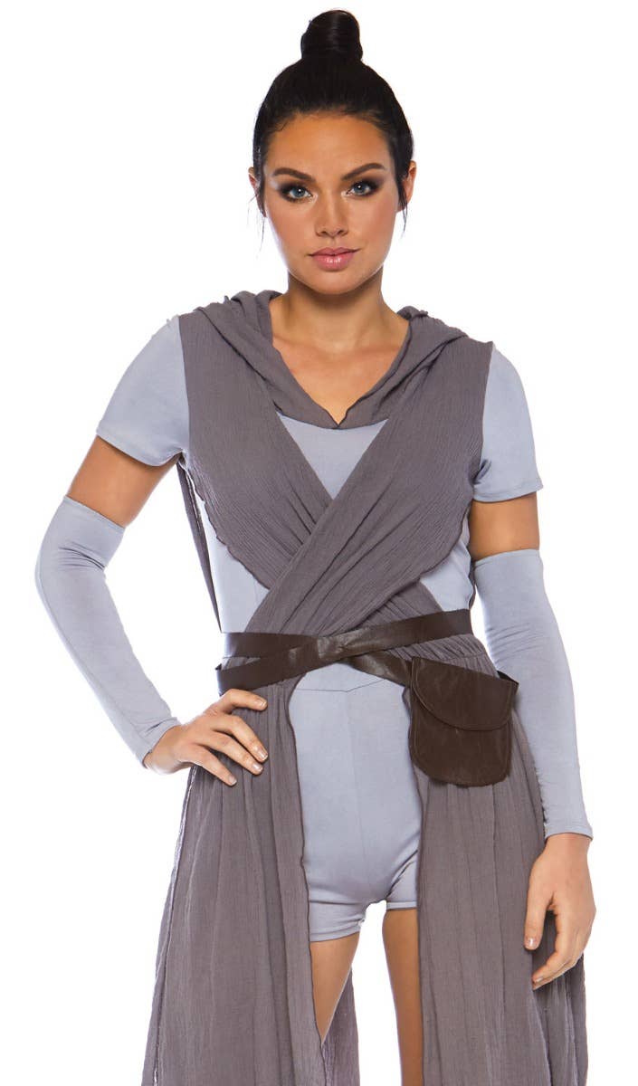 Galaxy Rebel Rey Star Wars Womens Costume - Close Up View