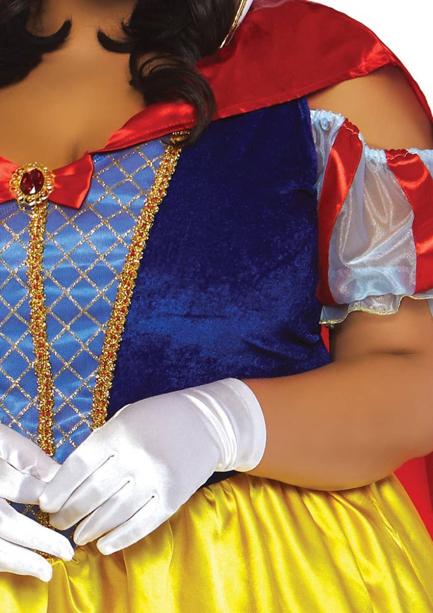 Women's Plus Size Classic Fairytale Snow White Costume Zoom in detail Image