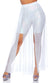 Women's Tulle Sheer Multi Slit Skirt Costume Accessory Main Image