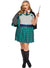 Sinister Spellcaster Womens Sexy Plus Size Slytherin Costume - Main Image