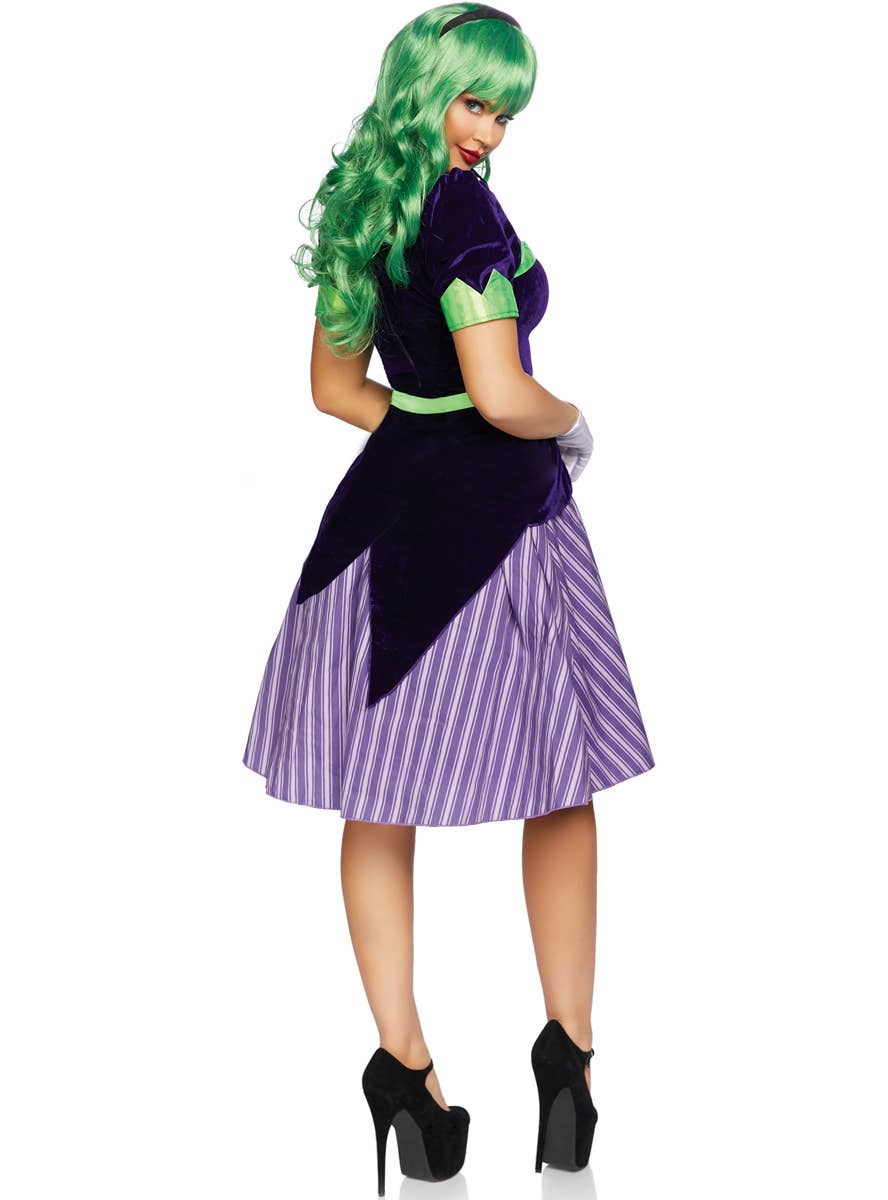 Women's Retro Joker Fancy Dress Costume Back Image