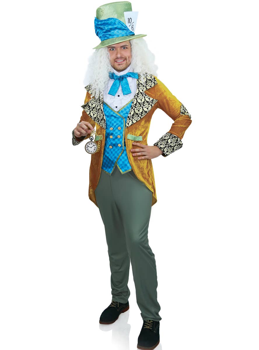 Deluxe Classic Men's Mad Hatter Fancy Dress Costume - Image 7