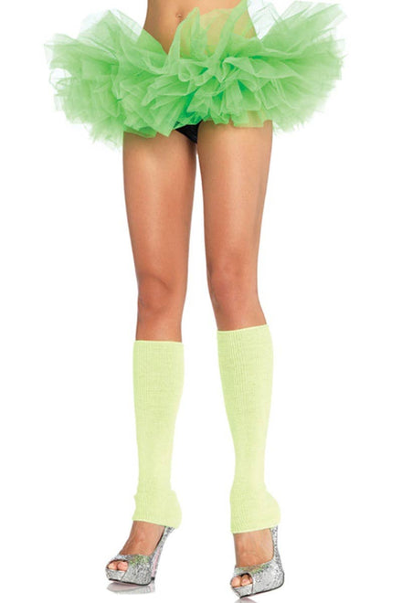 Image of Ruffled Neon Green Womens Costume Tutu