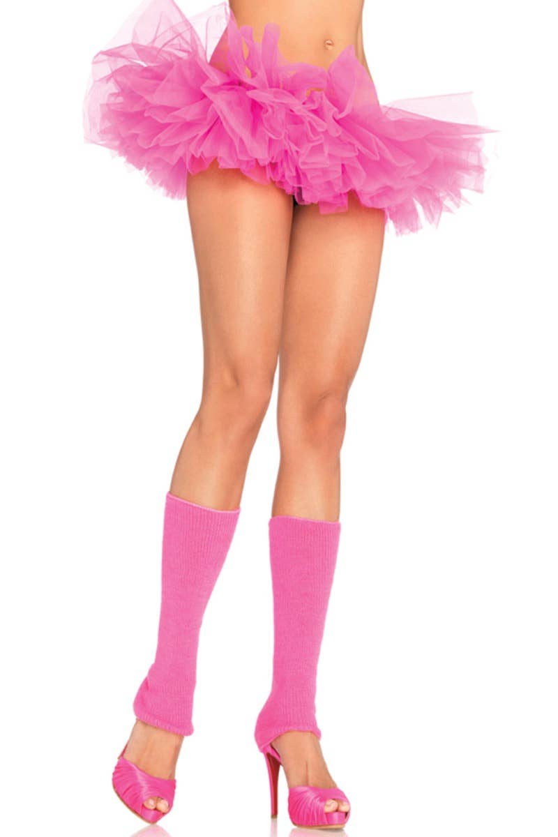 Women's Neon Pink Tutu Petticoat Costume Accessory Main Image