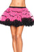 Women's Pink and Black Tulle Petticoat Tutu Costume Accessory Main Image