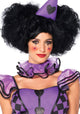 Image of Short Black Costume Wig with Clip On Side Puffs