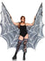Spiderweb Print Black Halloween Festival Wings - Main Image