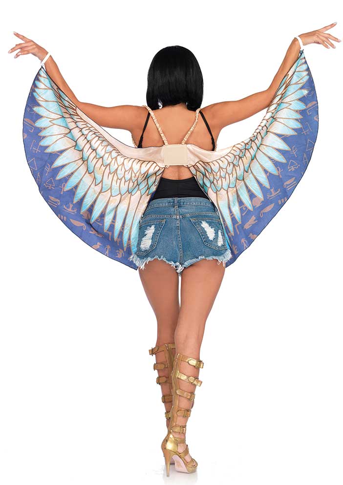 Women's Egyptian Goddess Cleopatra  Costume Accessory Wings Back Image