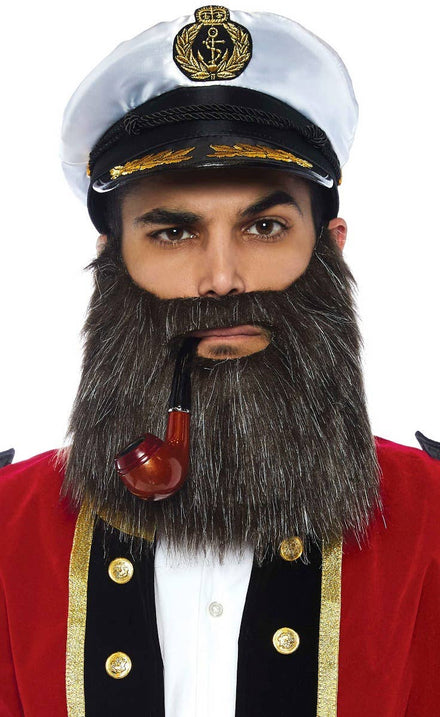 Men's Nautical Navy Sea Captain Costume Accessory Kit