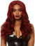 Women's Dark Red Long Wavy Costume Accessory Wig Main Image