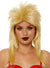 Unisex Adult's Classic Blonde 80's Rock Star Mullet Costume Wig Main Image