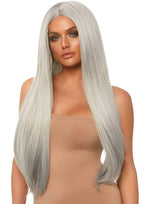 Women's Long Straight 83cm Starlight Grey Deluxe Costume Wig Main Image